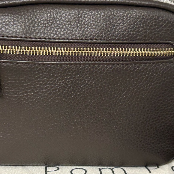 Pom Pom London Original/Mayfair  Leather Bag CONKER NEW!!!! Never carried- $99! - Picture 9 of 13